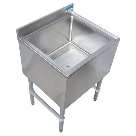Bk Resources Stainless Steel Insulated Ice Bin, W/7C Cold Plate SS, 24"X 21" BKIB-CP7-2412-21S